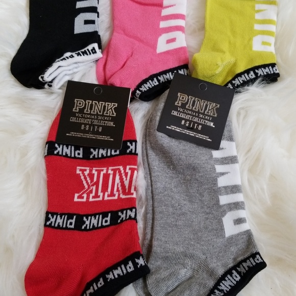 PINK Victoria's Secret Accessories - NWT! Victorias secret pink socks no show VS Love